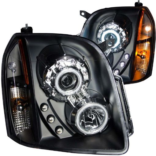 Picture of ANZO 2007 - 2014 Gmc Yukon Projector Headlights w Halo Black (CCFL)