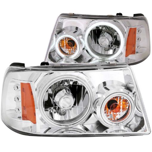 Picture of ANZO 2001 - 2011 Ford Ranger Projector Headlights w Halo Chrome (CCFL) 1 pc