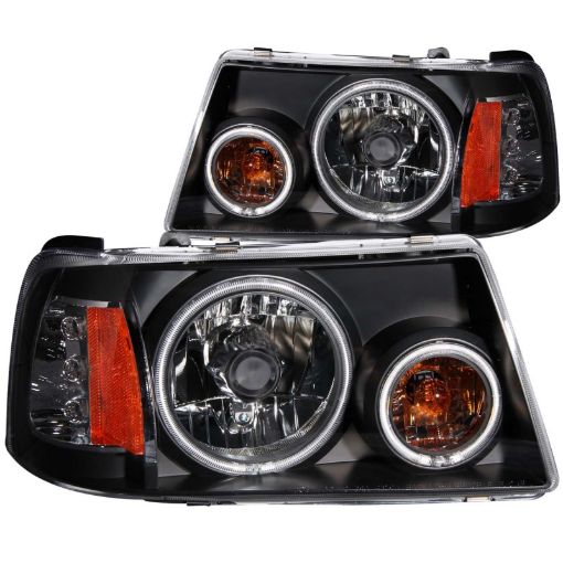 Picture of ANZO 2001 - 2011 Ford Ranger Projector Headlights w Halo Black (CCFL) 1 pc