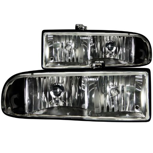 Picture of ANZO 1998 - 2005 Chevrolet S - 10 Crystal Headlights Black