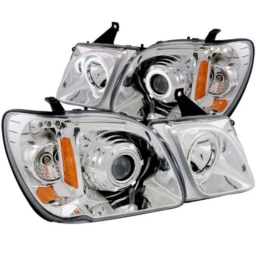 Picture of ANZO 1998 - 2007 Lexus Lx470 Projector Headlights w Halo Chrome (CCFL)