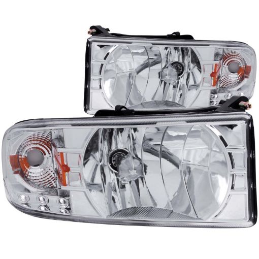 Picture of ANZO 1994 - 2001 Dodge Ram Crystal Headlights Chrome w LED