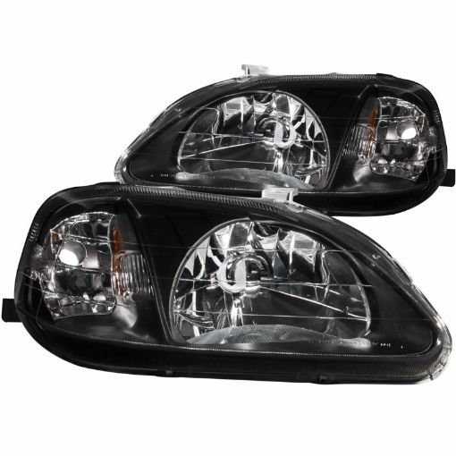 Picture of ANZO 1999 - 2000 Honda Civic Crystal Headlights Black