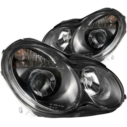 Picture of ANZO 2001 - 2007 Mercedes Benz C Class W203 Projector Headlights Black