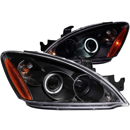 Picture of ANZO 2004 - 2007 Mitsubishi Lancer Projector Headlights w Halo Black (CCFL)