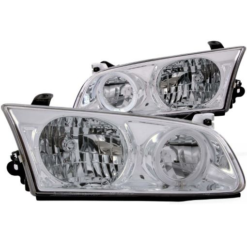 Picture of ANZO 2000 - 2001 Toyota Camry Crystal Headlights w Halo Chrome