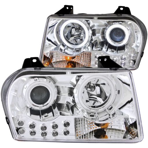 Picture of ANZO 2005 - 2010 Chrysler 300 Projector Headlights w Halo Chrome