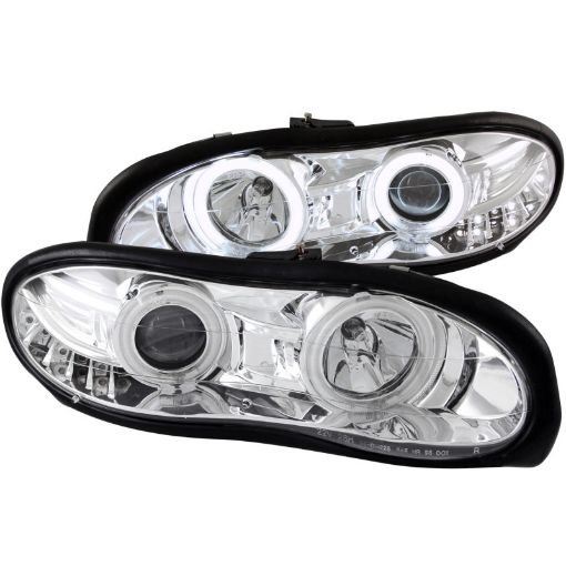 Picture of ANZO 1998 - 2002 Chevrolet Camaro Projector Headlights w Halo Chrome