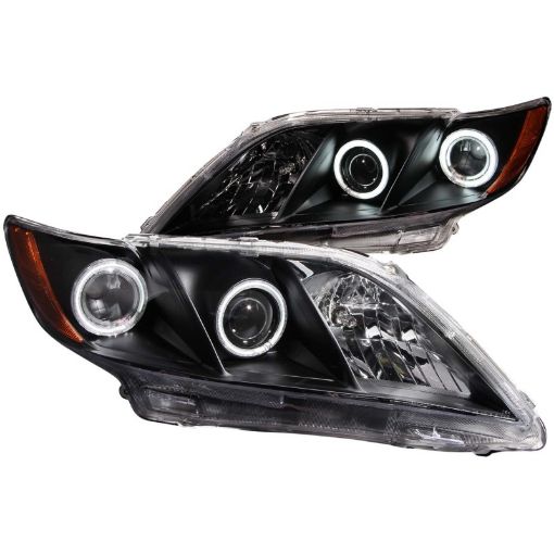 Picture of ANZO 2007 - 2009 Toyota Camry Projector Headlights w Halo Black