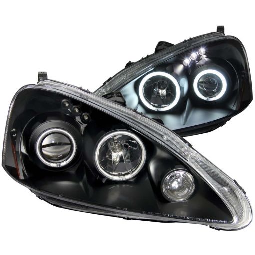 Picture of ANZO 2005 - 2006 Acura Rsx Projector Headlights w Halo Black