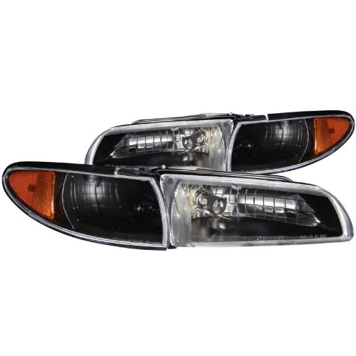 Picture of ANZO 1997 - 2003 Pontiac Grand Prix Crystal Headlights Black