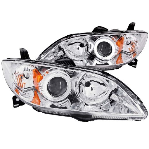 Picture of ANZO 2004 - 2008 Mazda 3 Projector Headlights w Halos Chrome