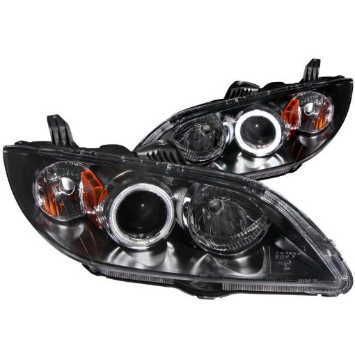 Picture of ANZO 2004 - 2008 Mazda 3 Projector Headlights w Halo Black (CCFL)