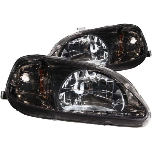 Picture of ANZO 1999 - 2000 Honda Civic Crystal Headlights Gun - Metal Gray