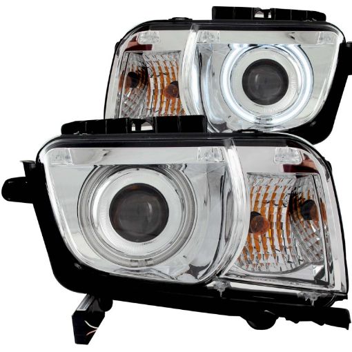 Picture of ANZO 2010 - 2013 Chevrolet Camaro Projector Headlights w Halo Chrome (CCFL)