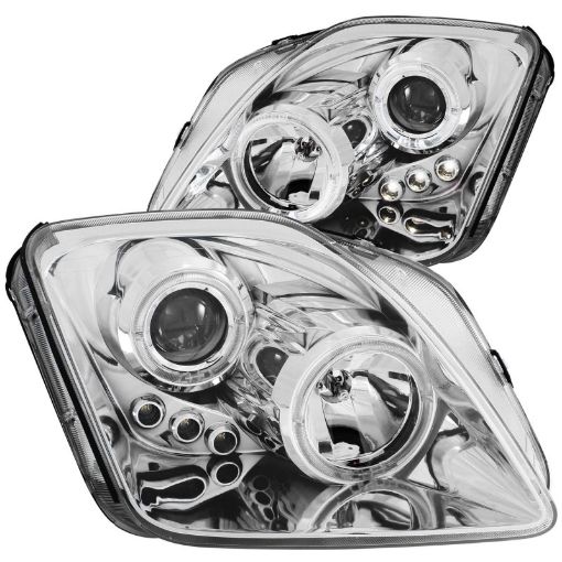 Picture of ANZO 1997 - 2001 Honda Prelude Projector Headlights w Halo Chrome w LED