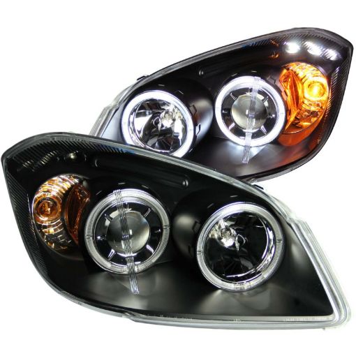 Picture of ANZO 2005 - 2010 Chevrolet Cobalt Projector Headlights w Halo Black w LED