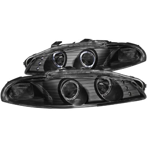 Picture of ANZO 1997 - 1999 Mitsubishi Eclipse Projector Headlights w Halo Black G2