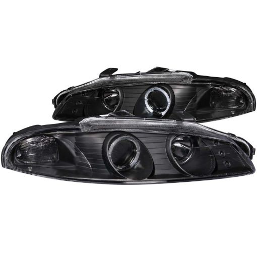 Picture of ANZO 1997 - 1999 Mitsubishi Eclipse Projector Headlights w Halo Black G2