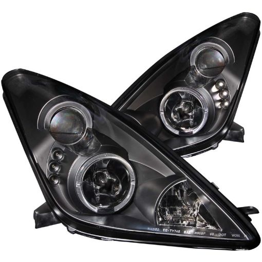 Picture of ANZO 2000 - 2005 Toyota Celica Projector Headlights w Halo Black