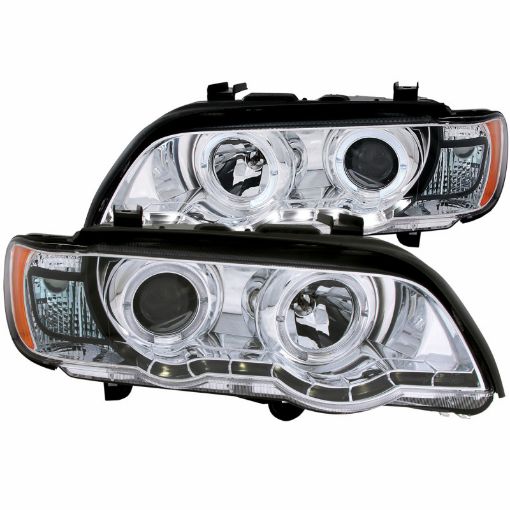 Picture of ANZO 2000 - 2003 BMW X5 Projector Headlights w Halo Chrome