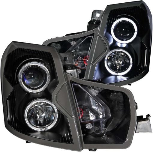 Picture of ANZO 2003 - 2007 Cadillac Cts Projector Headlights w Halo Black