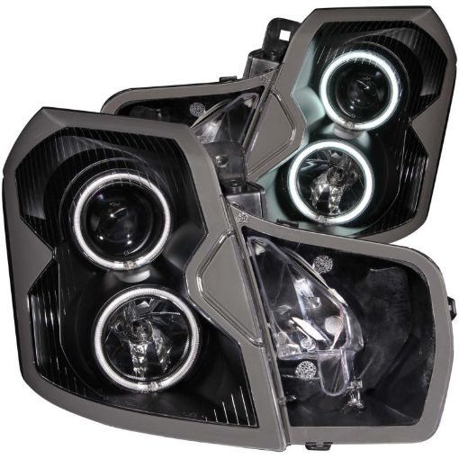 Picture of ANZO 2003 - 2007 Cadillac Cts Projector Headlights w Halo Black (CCFL)