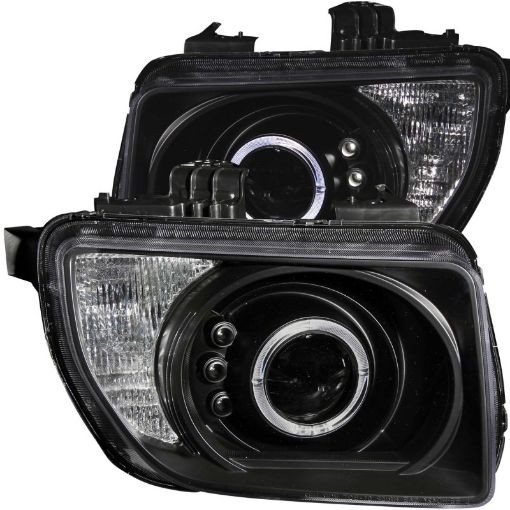 Picture of ANZO 2003 - 2006 Honda Element Projector Headlights w Halo Black