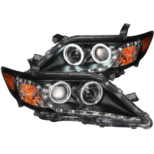 Picture of ANZO 2010 - 2011 Toyota Camry Projector Headlights w Halo Black (CCFL)