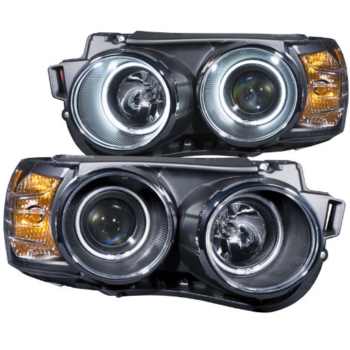 Picture of ANZO 2012 - 2015 Chevrolet Sonic Projector Headlights w Halo Black (CCFL)