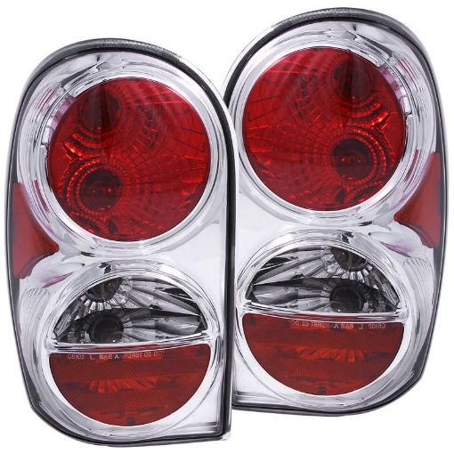 Picture of ANZO 2002 - 2007 Jeep Liberty Taillights Chrome