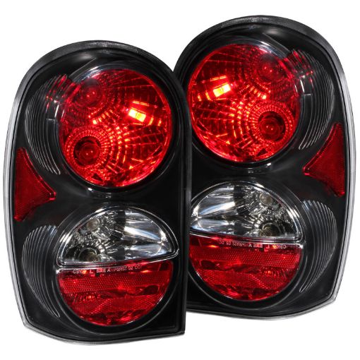 Picture of ANZO 2002 - 2007 Jeep Liberty Taillights Black