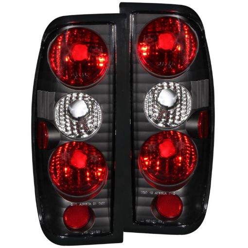 Picture of ANZO 1998 - 2004 Nissan Frontier Taillights Black