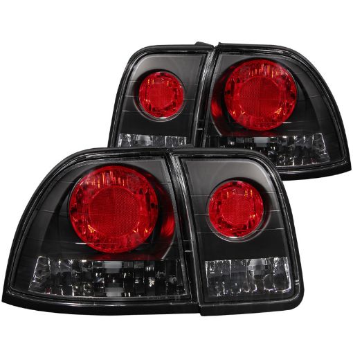 Picture of ANZO 1996 - 1997 Honda Accord Taillights Black