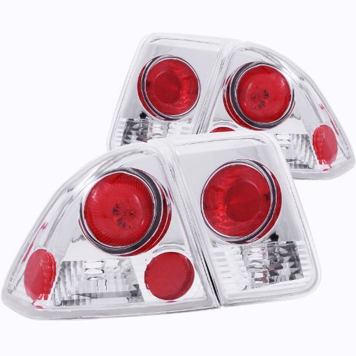 Picture of ANZO 2001 - 2004 Honda Civic Taillights Chrome