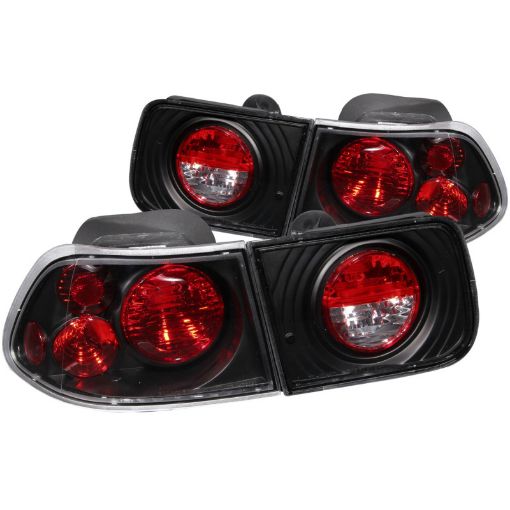 Picture of ANZO 1996 - 2000 Honda Civic Coupe Taillights Black