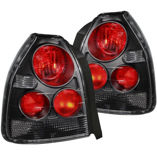 Picture of ANZO 1996 - 2000 Honda Civic Taillights Black