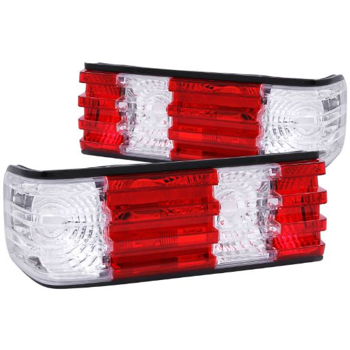 Picture of ANZO 1986 - 1991 Mercedes Benz S Class W126 Taillights RedClear