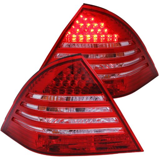 Picture of ANZO 2001 - 2004 Mercedes Benz C Class W203 Taillights RedSmoke