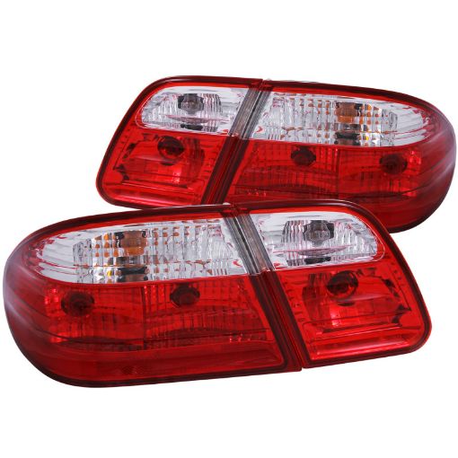 Picture of ANZO 1996 - 2002 Mercedes Benz E Class W210 Taillights RedClear G2