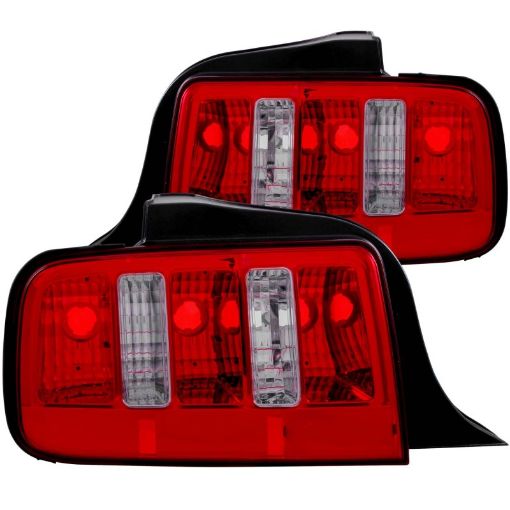 Picture of ANZO 2005 - 2009 Ford Mustang Taillights RedClear - 2010 Style