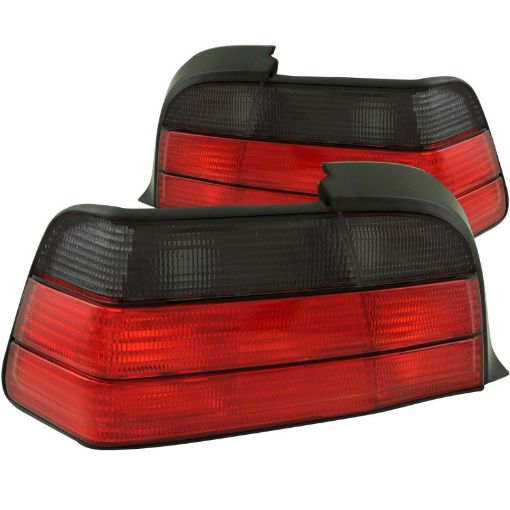 Picture of ANZO 1992 - 1998 BMW 3 Series E36 CoupeConvertable Taillights RedSmoke