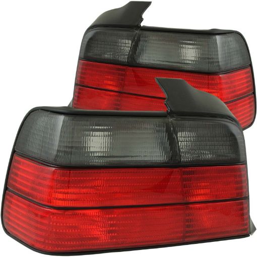 Picture of ANZO 1992 - 1998 BMW 3 Series E36 Sedan Taillights RedSmoke