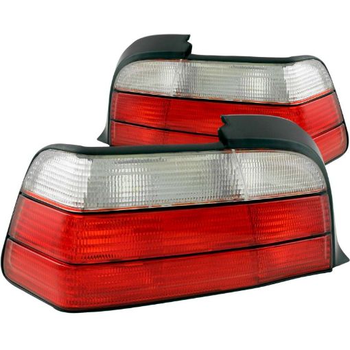 Picture of ANZO 1992 - 1998 BMW 3 Series E36 CoupeConvertable Taillights RedClear