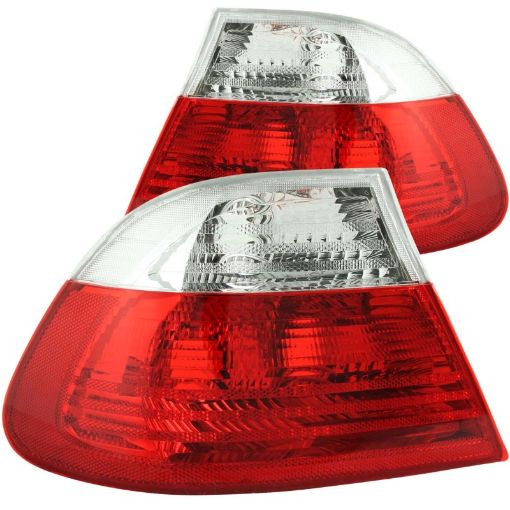 Picture of ANZO 2000 - 2003 BMW 3 Series E46 Taillights RedClear