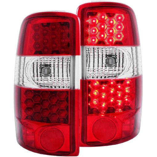 Picture of ANZO 2000 - 2006 Chevrolet Suburban LED Taillights RedClear