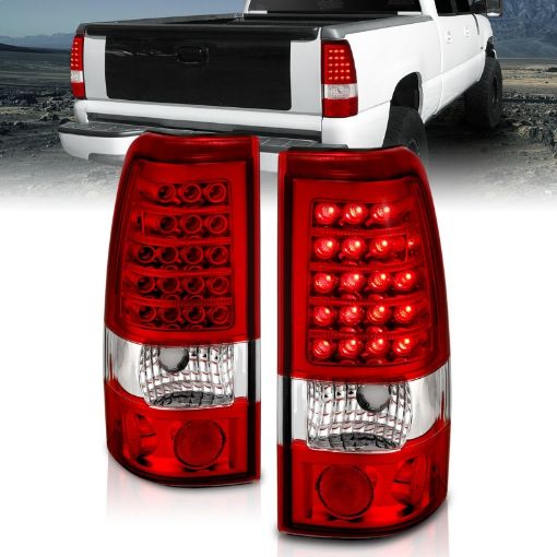 Picture of ANZO 1999 - 2007 Chevrolet Silverado 1500 LED Taillights RedClear