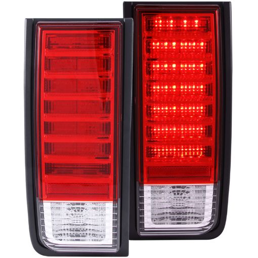 Picture of ANZO 2003 - 2009 Hummer H2 LED Taillights RedClear