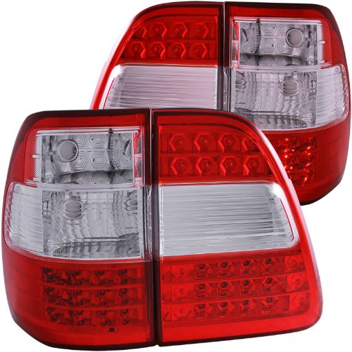 Picture of ANZO 1998 - 2005 Toyota Land Cruiser Fj LED Taillights RedClear G2