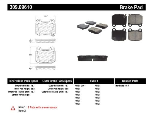 Picture of StopTech Performance ST - 22 2 - Piston Rear Caliper Brake Pads